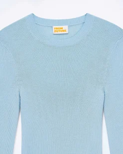 Pull Col Rond Point Bourdon Bicolore*FROM FUTURE Clearance