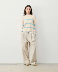 Pull Col Rond Rayures Fondues*FROM FUTURE Online