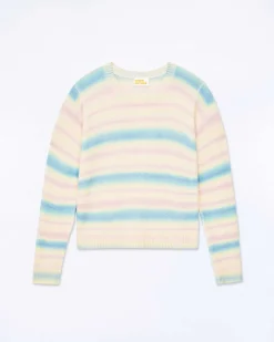 Pull Col Rond Rayures Fondues*FROM FUTURE Online