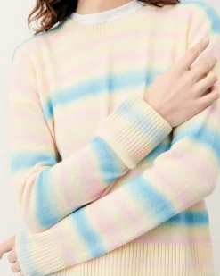 Pull Col Rond Rayures Fondues*FROM FUTURE Online