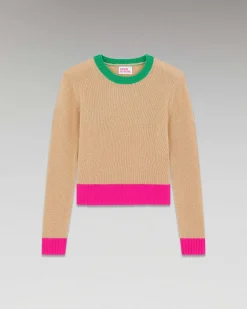 Pull Col Rond Tricolore*FROM FUTURE Outlet