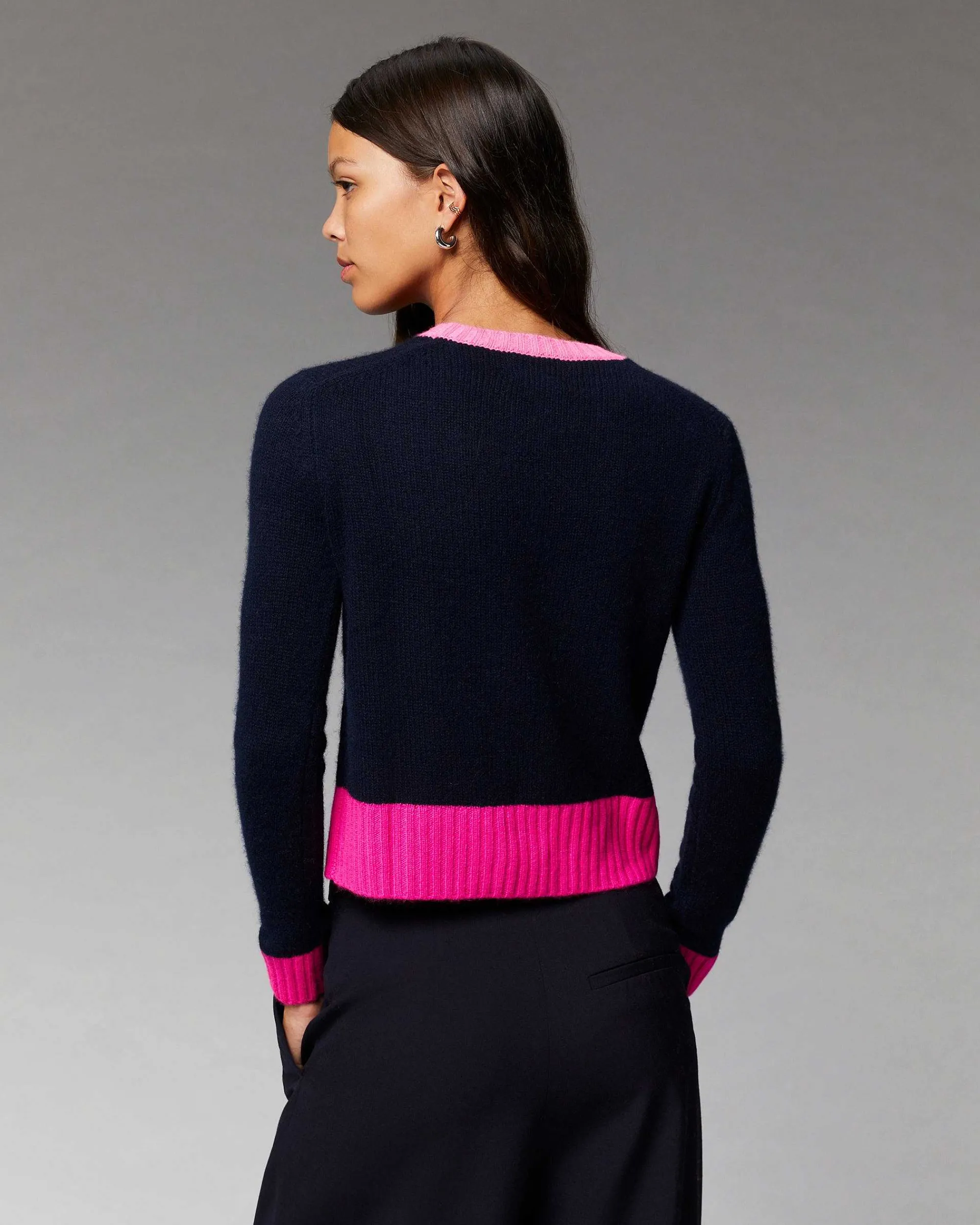 Pull Col Rond Tricolore*FROM FUTURE Outlet