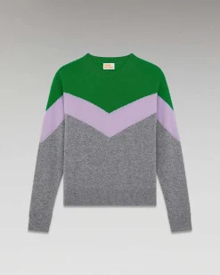 Pull Col Rond Tricolore Leger*FROM FUTURE Sale