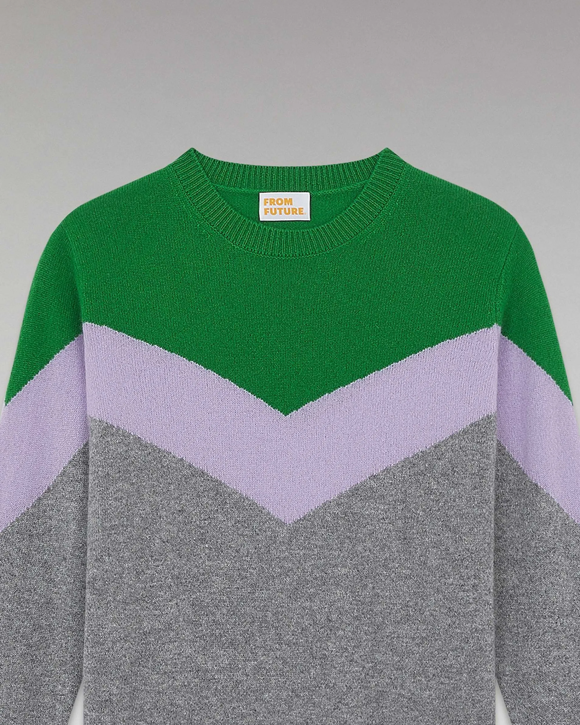 Pull Col Rond Tricolore Leger*FROM FUTURE Sale