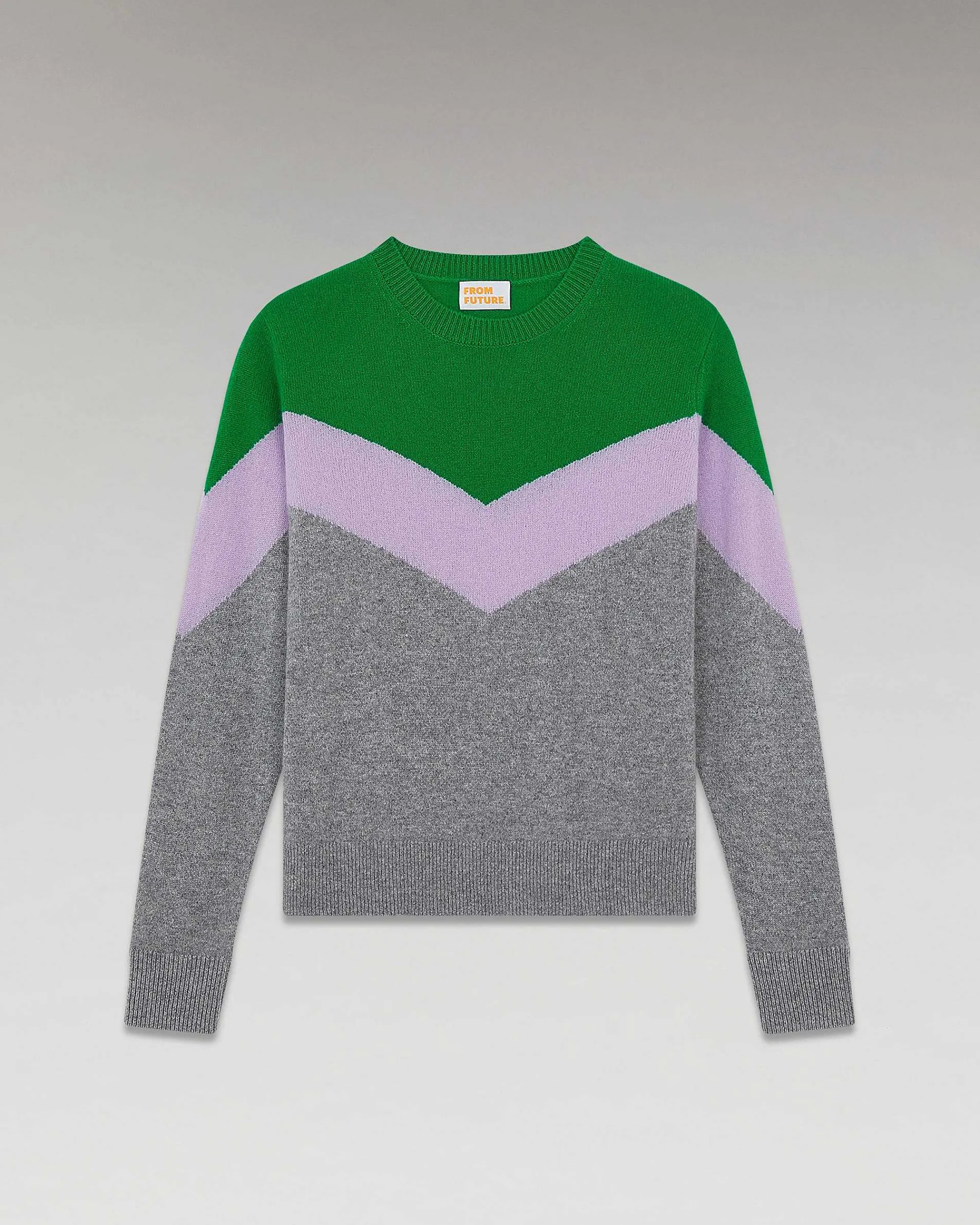 Pull Col Rond Tricolore Leger*FROM FUTURE Clearance