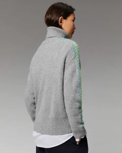 Pull Col Roule Bandes Bicolore*FROM FUTURE Hot