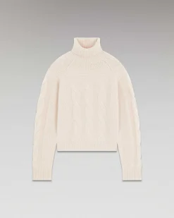 Pull Col Roule Torsades Epais*FROM FUTURE Hot