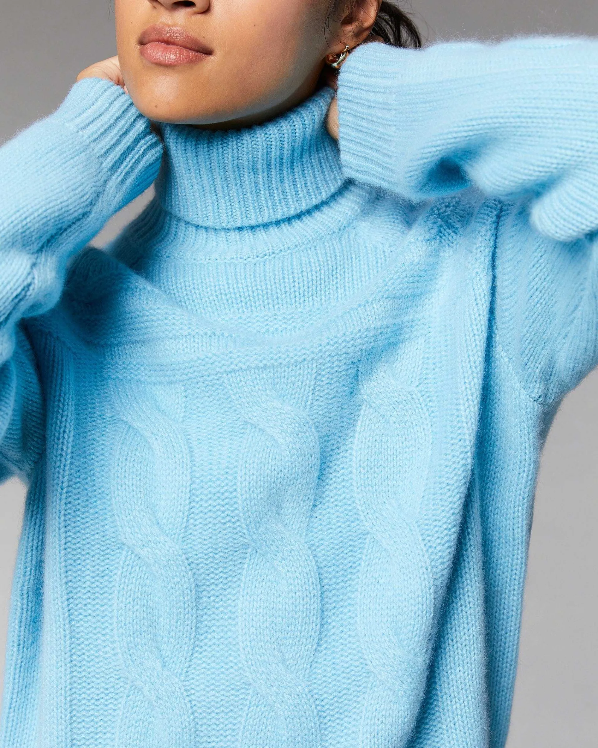 Pull Col Roule Torsades Epais*FROM FUTURE Hot