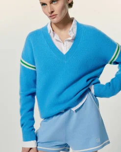 Pull Col V Bandes Bicolores Manches*FROM FUTURE Outlet