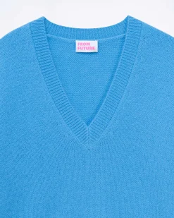 Pull Col V Bandes Bicolores Manches*FROM FUTURE Outlet