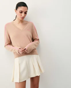 Pull Col V Bandes Fines Future*FROM FUTURE Outlet