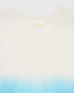 Pull Col V Dip Dye Leger*FROM FUTURE New