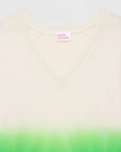 Pull Col V Dip Dye Leger*FROM FUTURE Sale