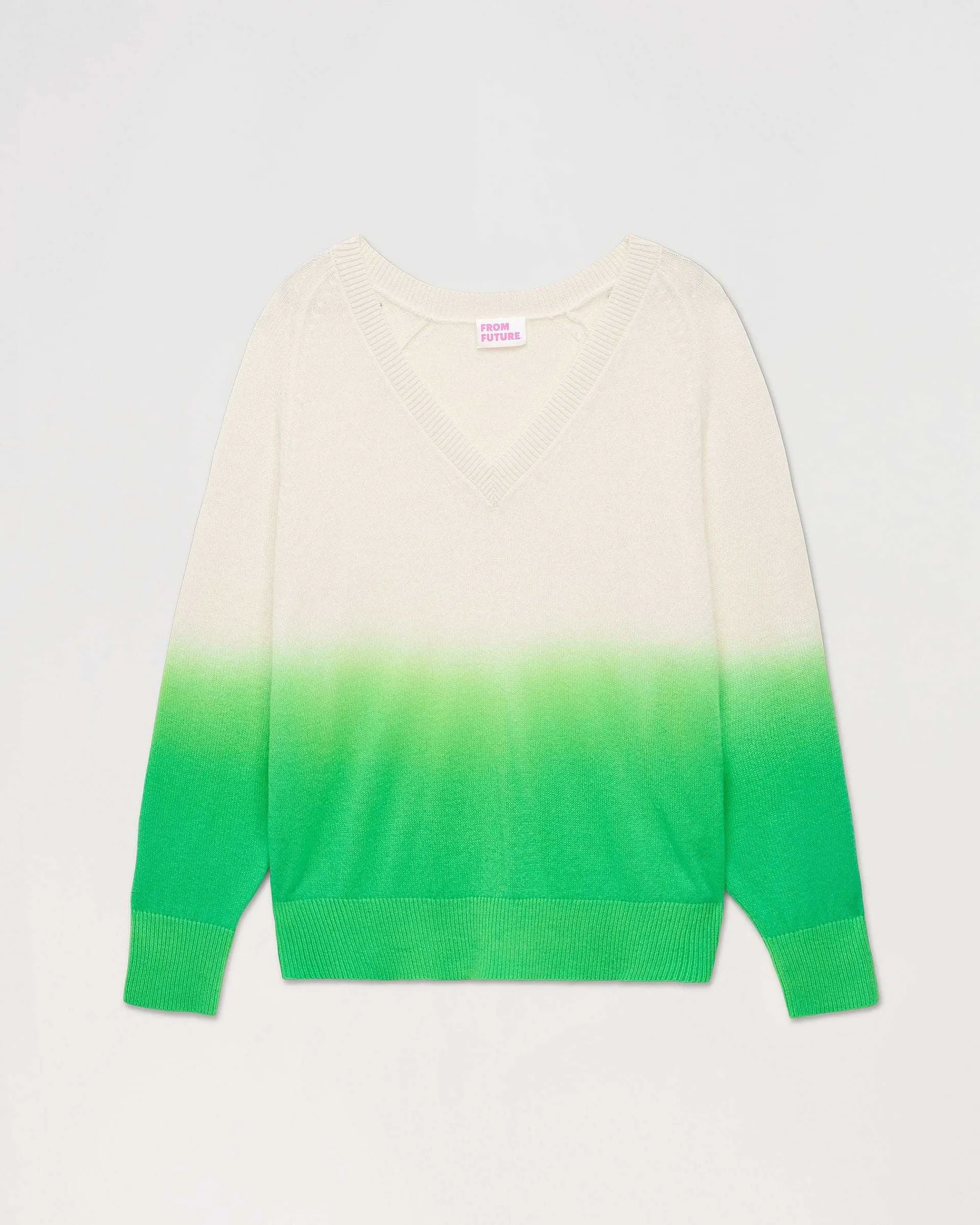 Pull Col V Dip Dye Leger*FROM FUTURE Outlet
