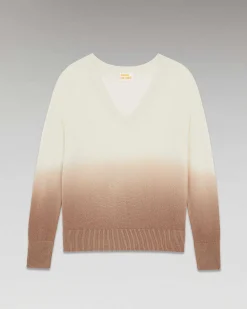 Pull Col V Dip Dye Leger*FROM FUTURE