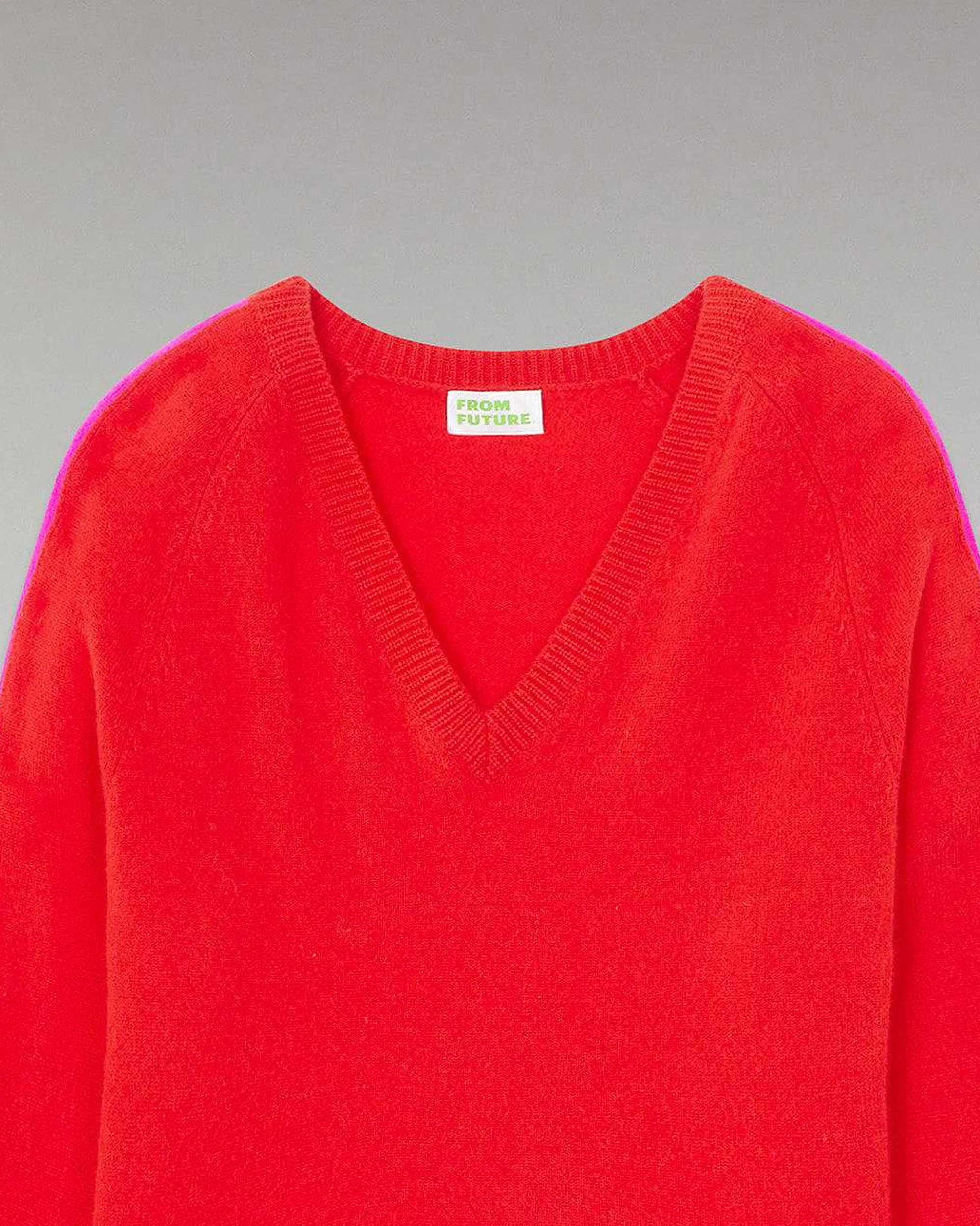 Pull Col V Oversize Bandes Bicolore Leger*FROM FUTURE Sale