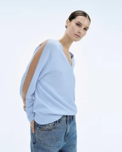 Pull Col V Oversize Bande Manches Light*FROM FUTURE Sale