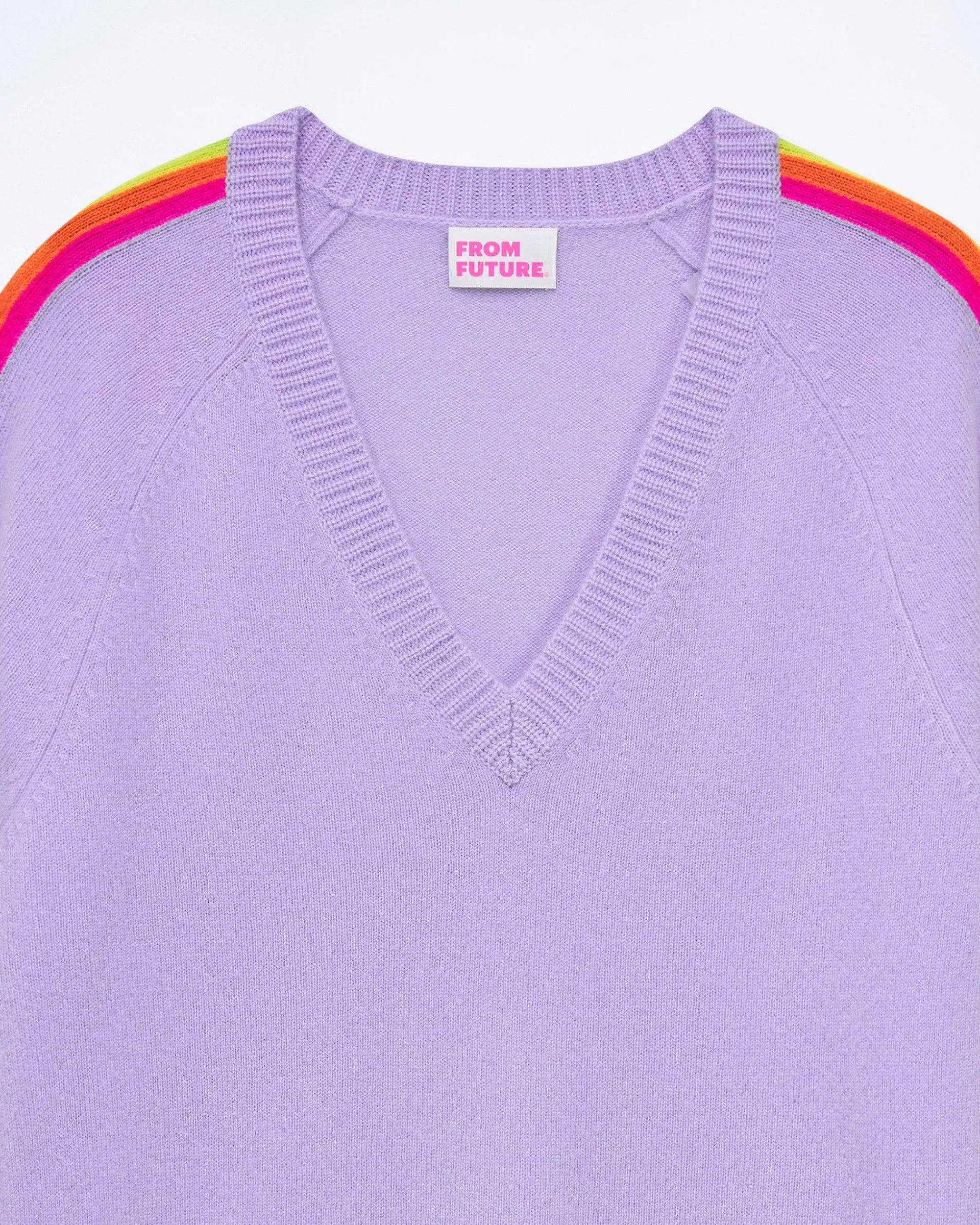 Pull Col V Oversize Bande Manches Multico*FROM FUTURE Sale