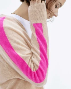 Pull Col V Oversize Bande Manches Light*FROM FUTURE Sale