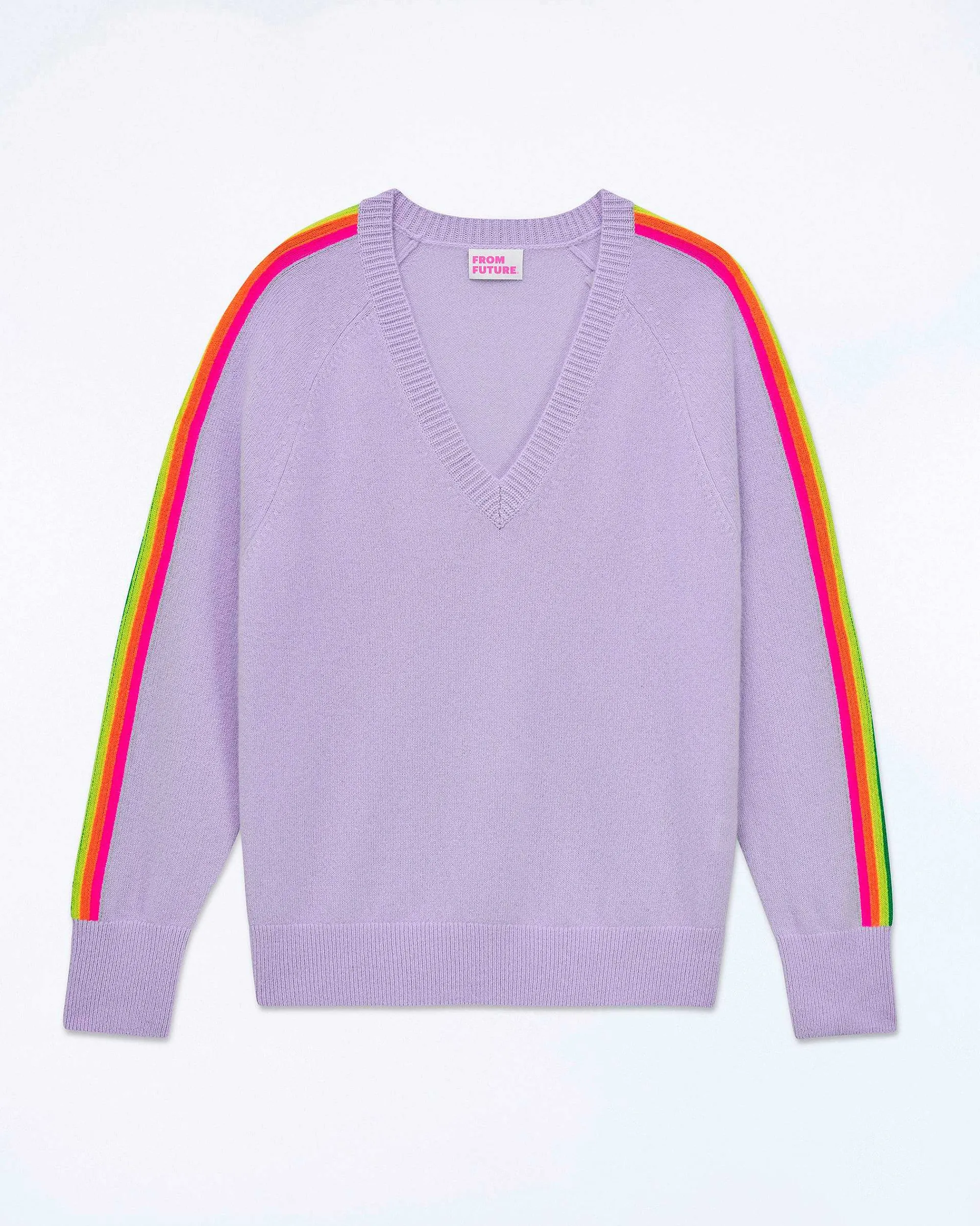 Pull Col V Oversize Bande Manches Multico*FROM FUTURE Sale