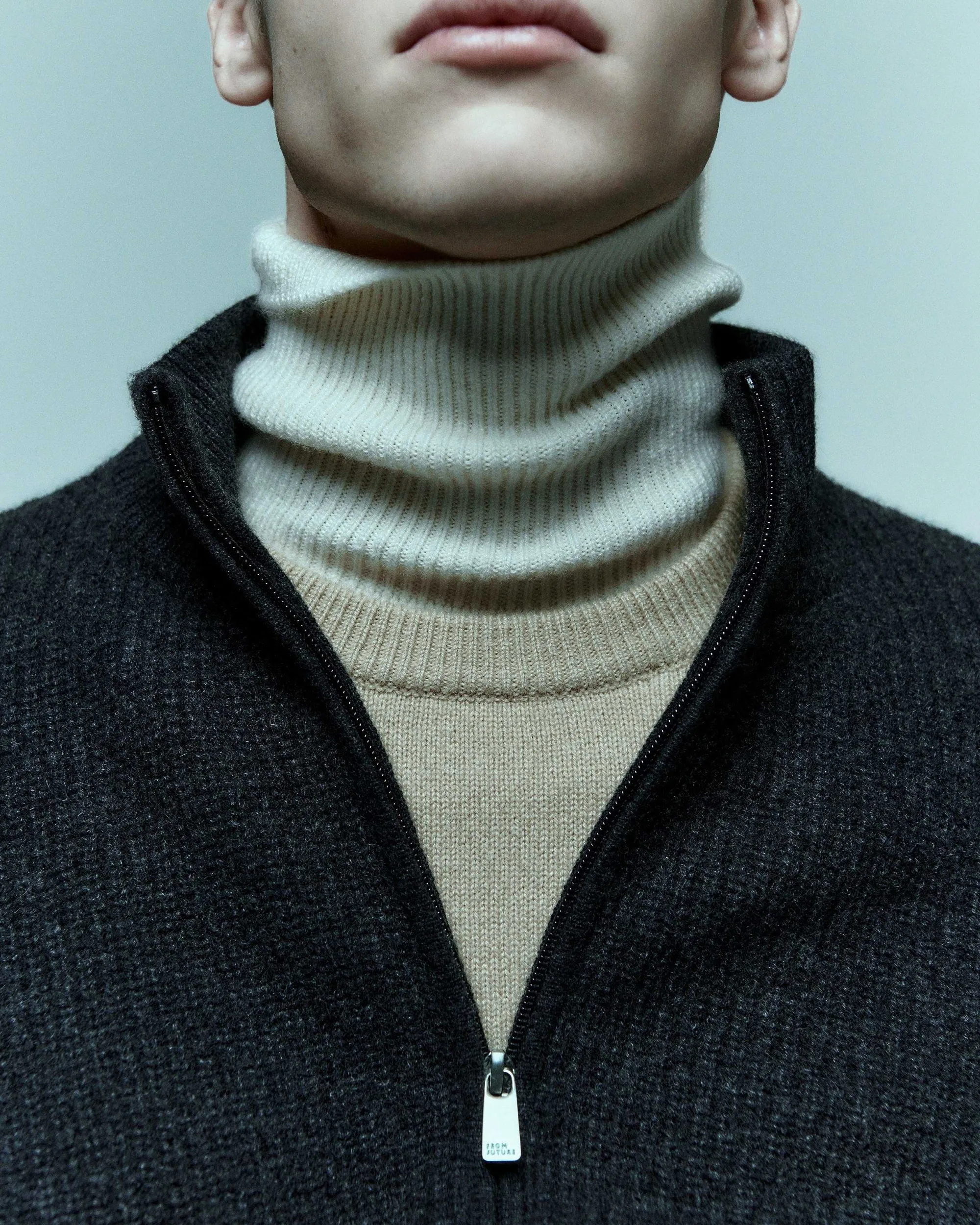 Pull Gilet A Cotes Zippe*FROM FUTURE Clearance