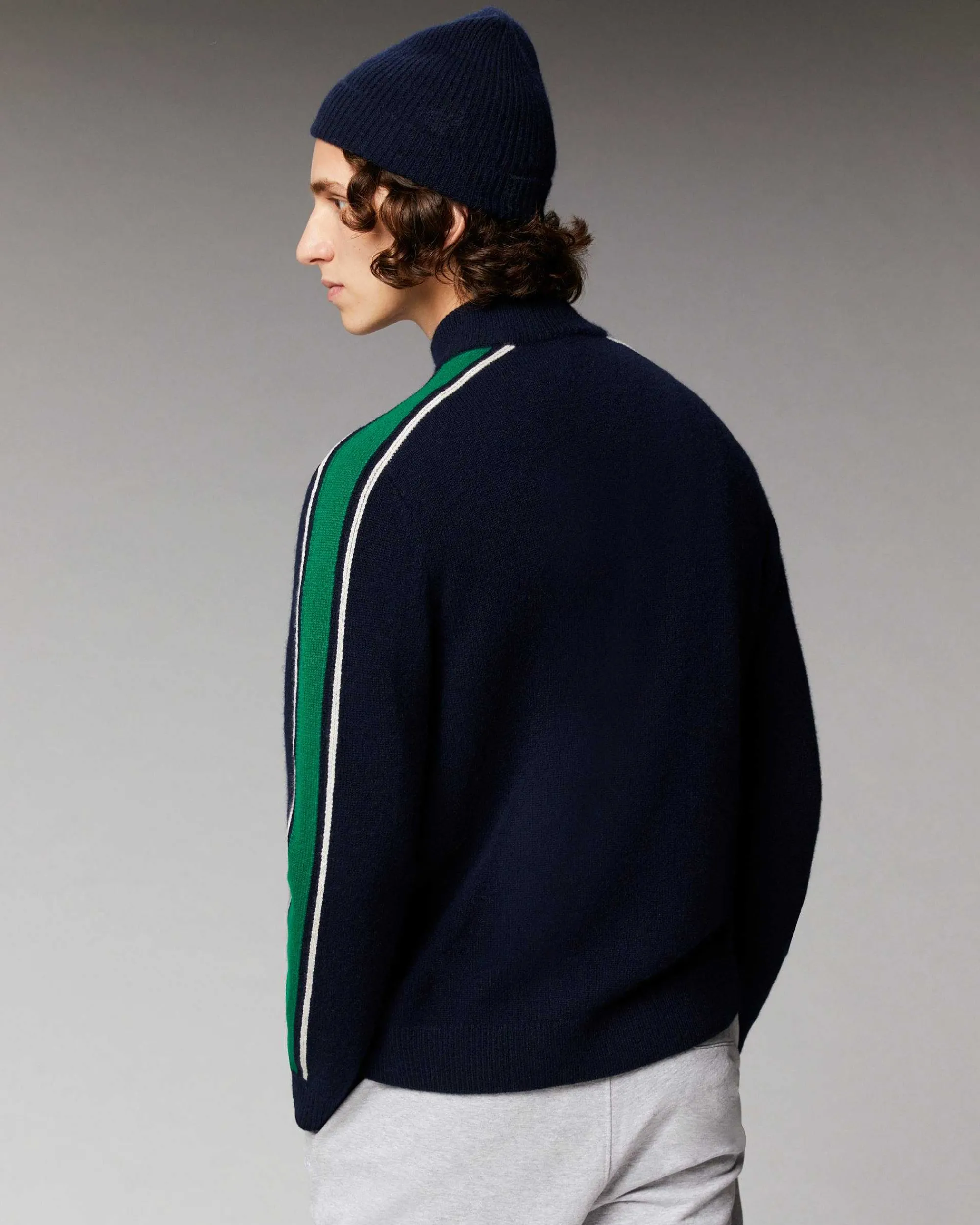 Pull Gilet Zippe Bandes Bicolore*FROM FUTURE Online