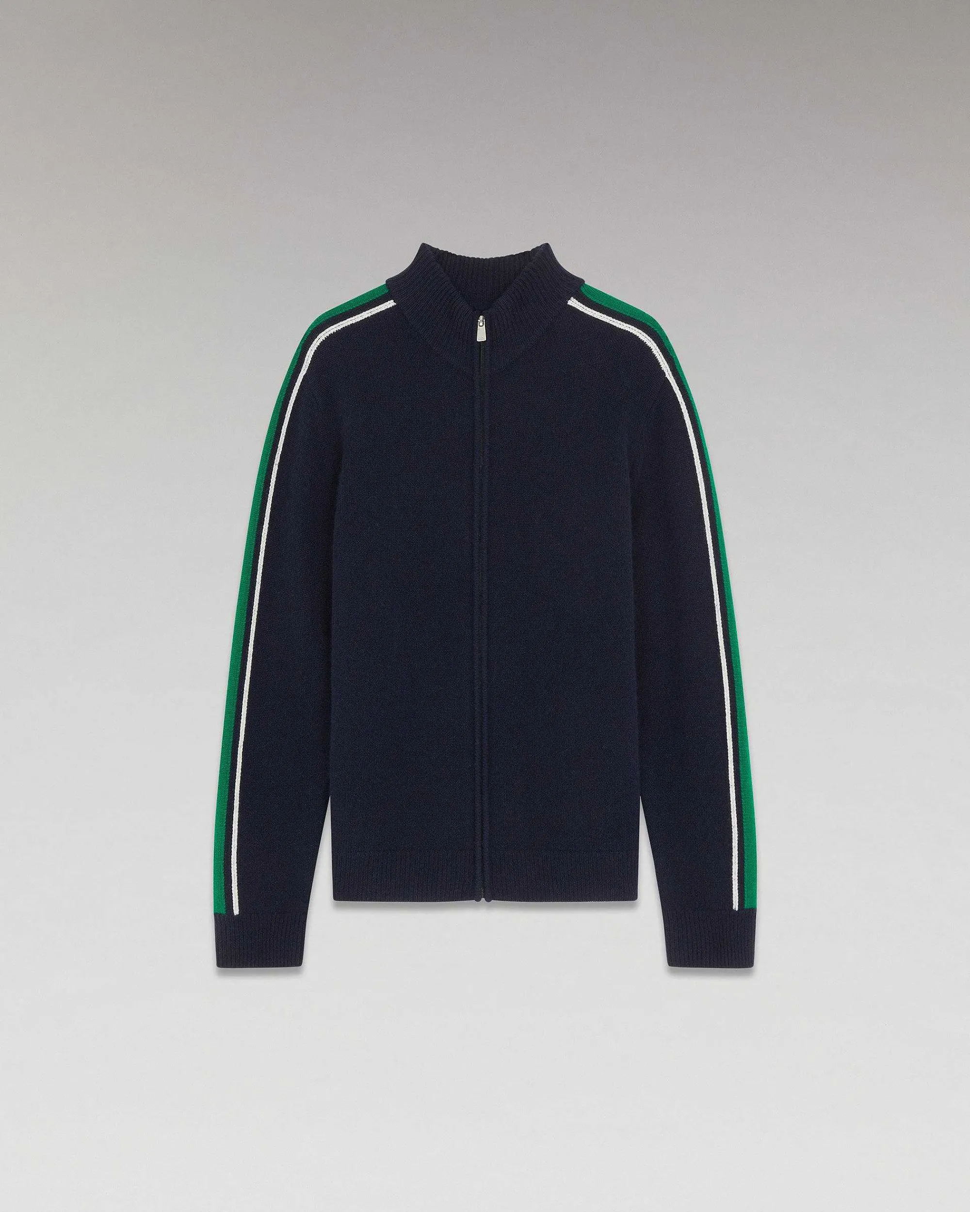 Pull Gilet Zippe Bandes Bicolore*FROM FUTURE Online