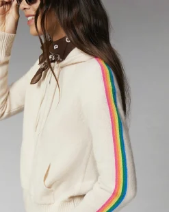 Pull Hoodie Bandes Manches Multico Leger*FROM FUTURE Clearance