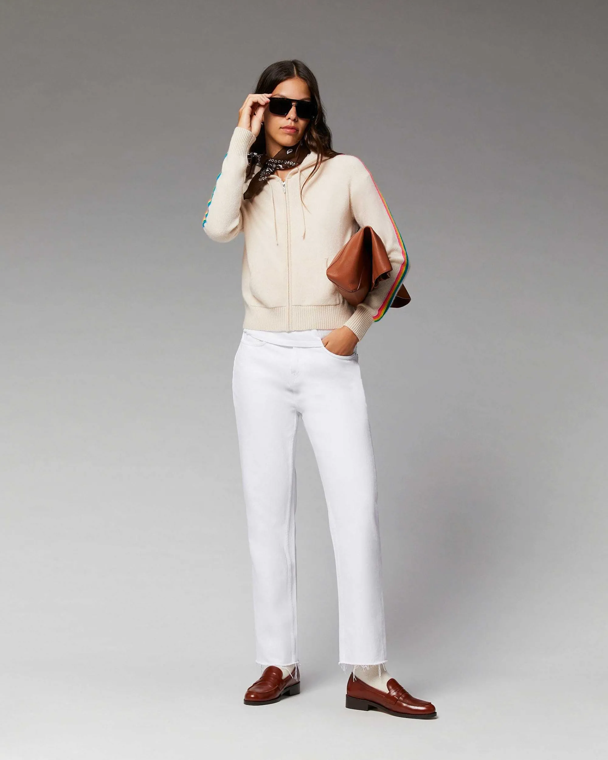 Pull Hoodie Bandes Manches Multico Leger*FROM FUTURE Clearance