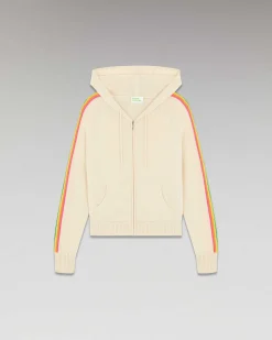 Pull Hoodie Bandes Manches Multico Leger*FROM FUTURE Clearance