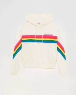 Pull Hoodie Bandes Multicolore*FROM FUTURE Clearance