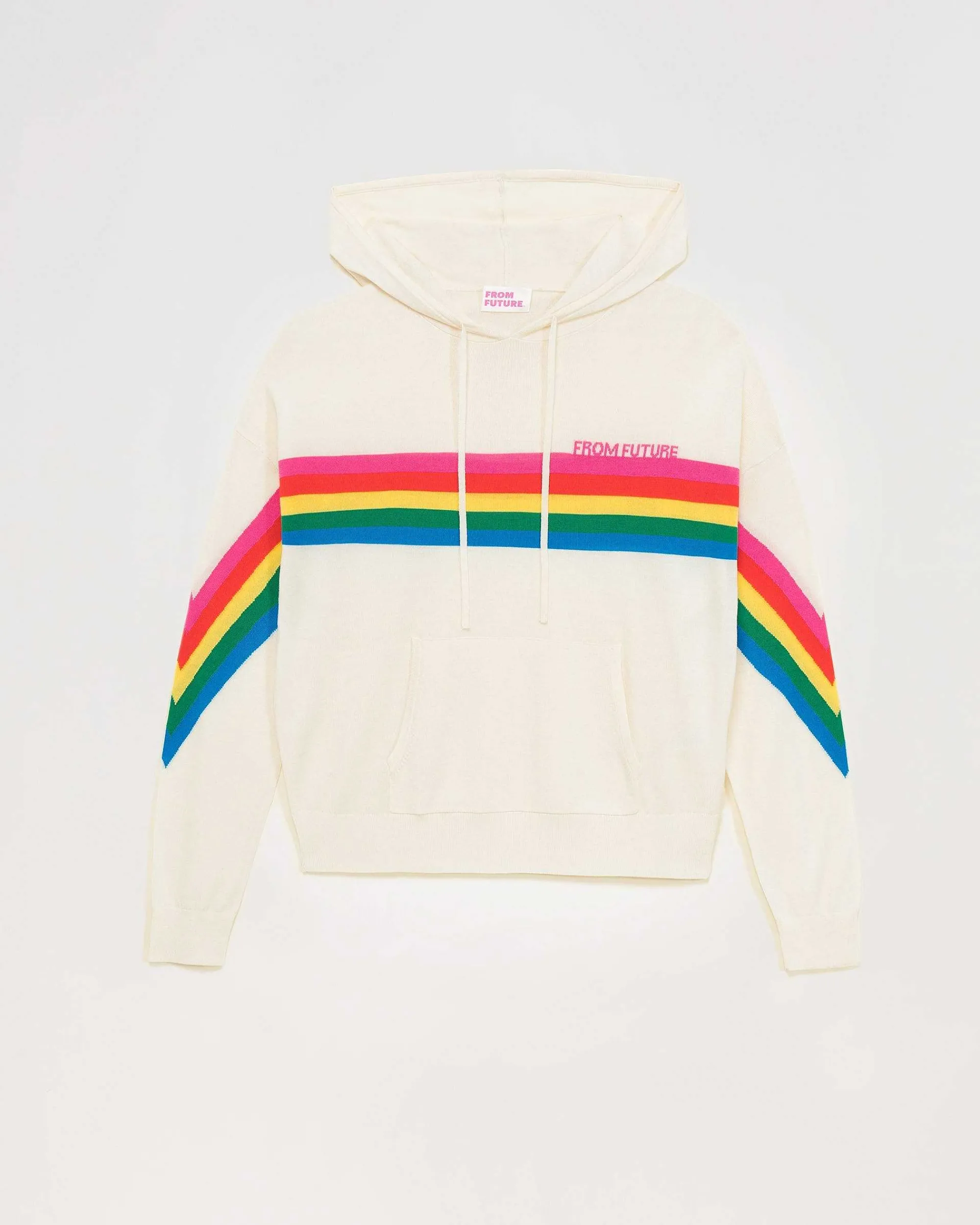 Pull Hoodie Bandes Multicolore*FROM FUTURE Clearance