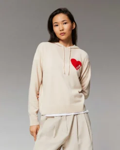 Pull Hoodie Coeur Leger*FROM FUTURE Sale