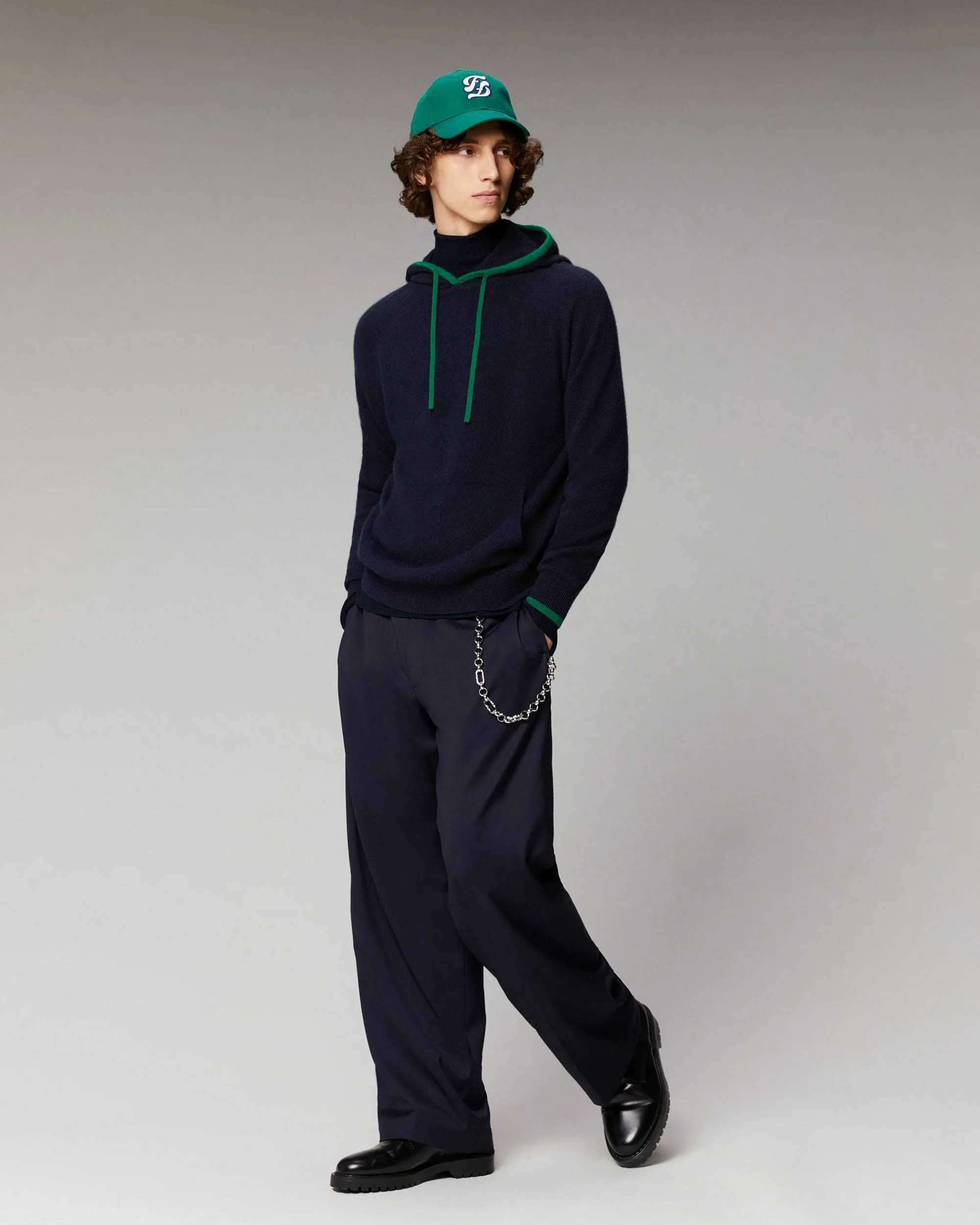 Pull Hoodie Liserets Contrastes Leger*FROM FUTURE Sale