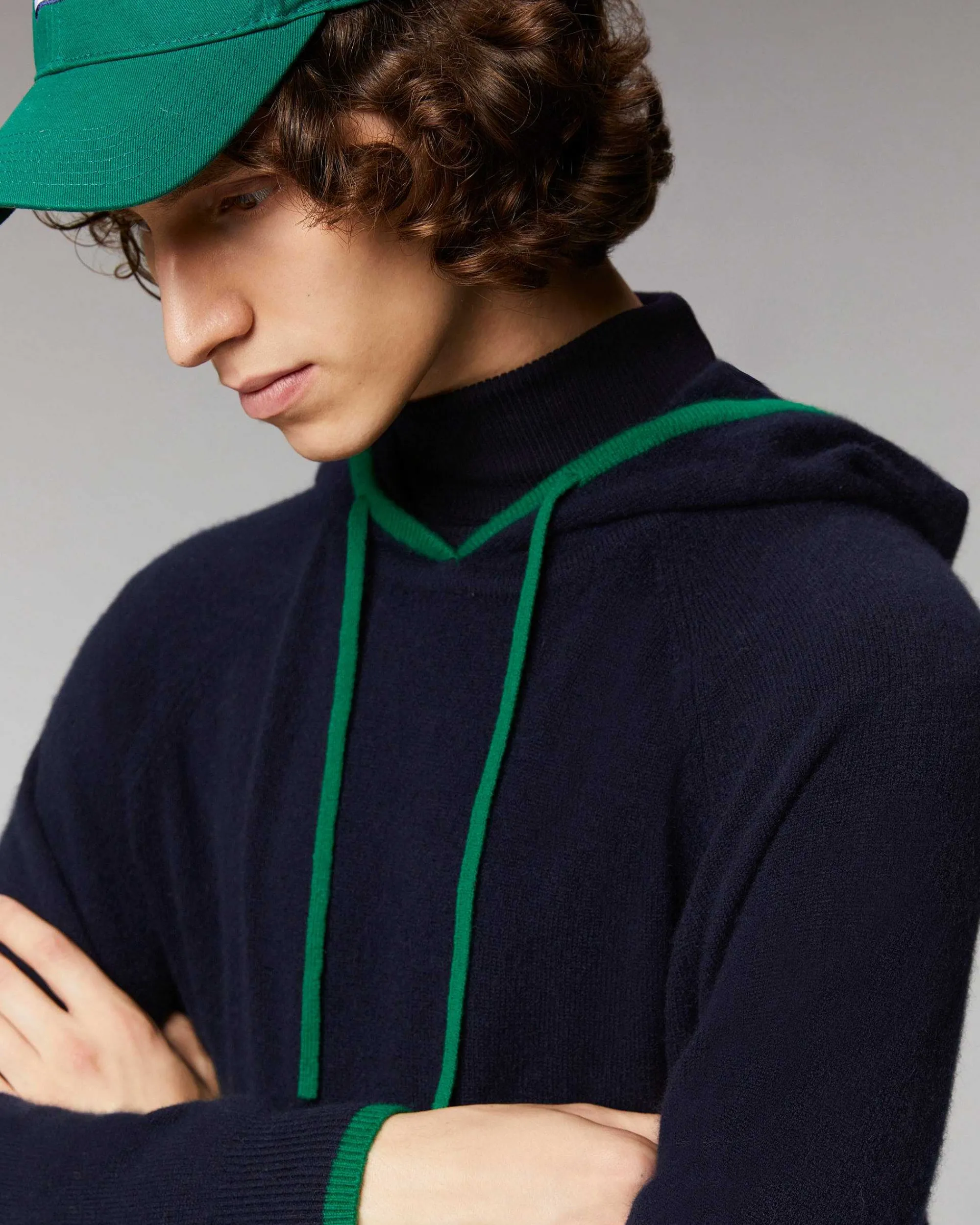 Pull Hoodie Liserets Contrastes Leger*FROM FUTURE Sale