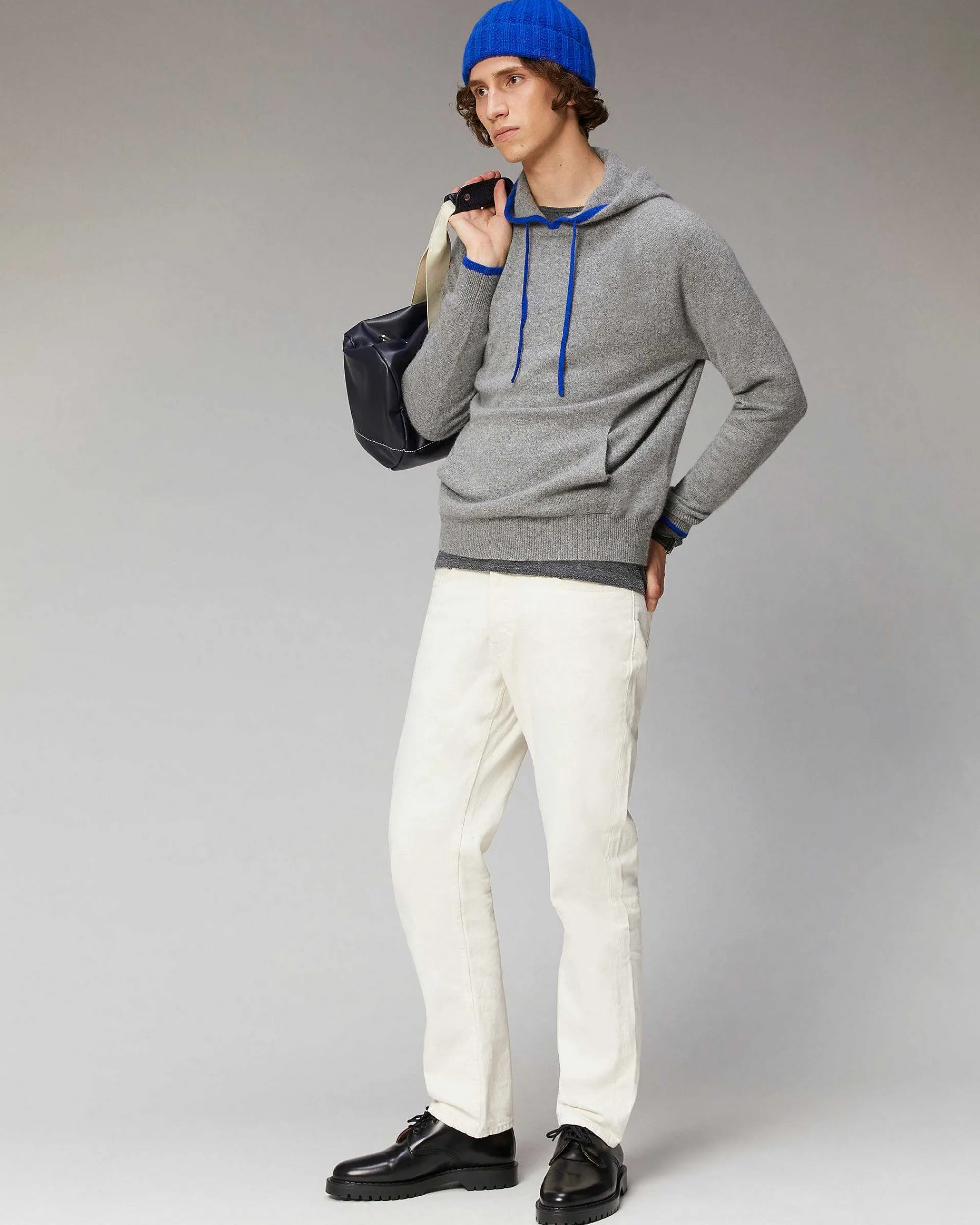 Pull Hoodie Liserets Contrastes Leger*FROM FUTURE New