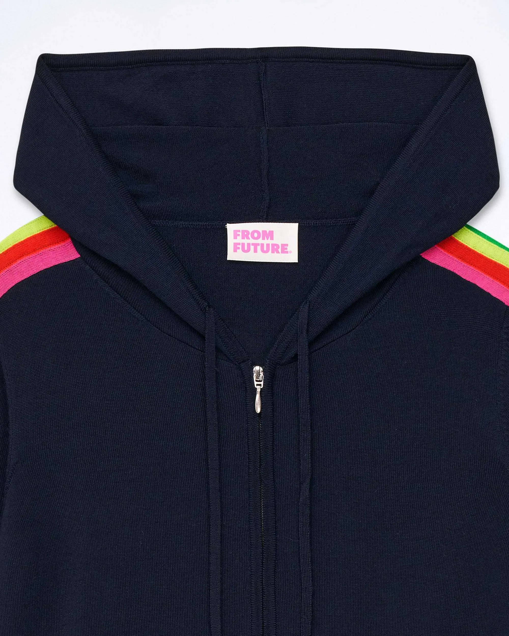 Pull Hoodie Zippe Bande Multicolore*FROM FUTURE Sale