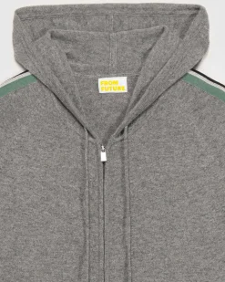 Pull Hoodie Zippe Bandes*FROM FUTURE Discount