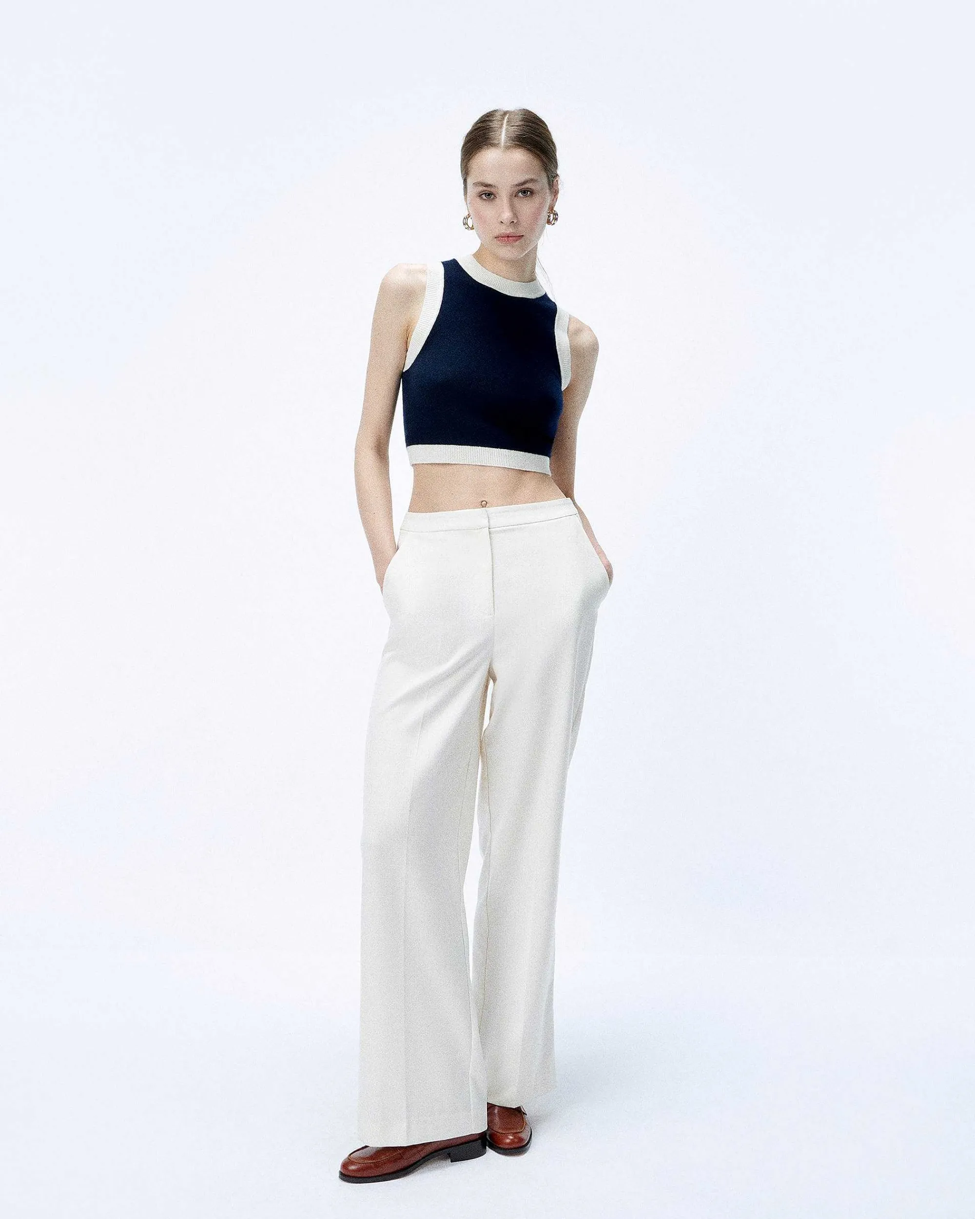 Pull Sans Manche Bicolore*FROM FUTURE Clearance