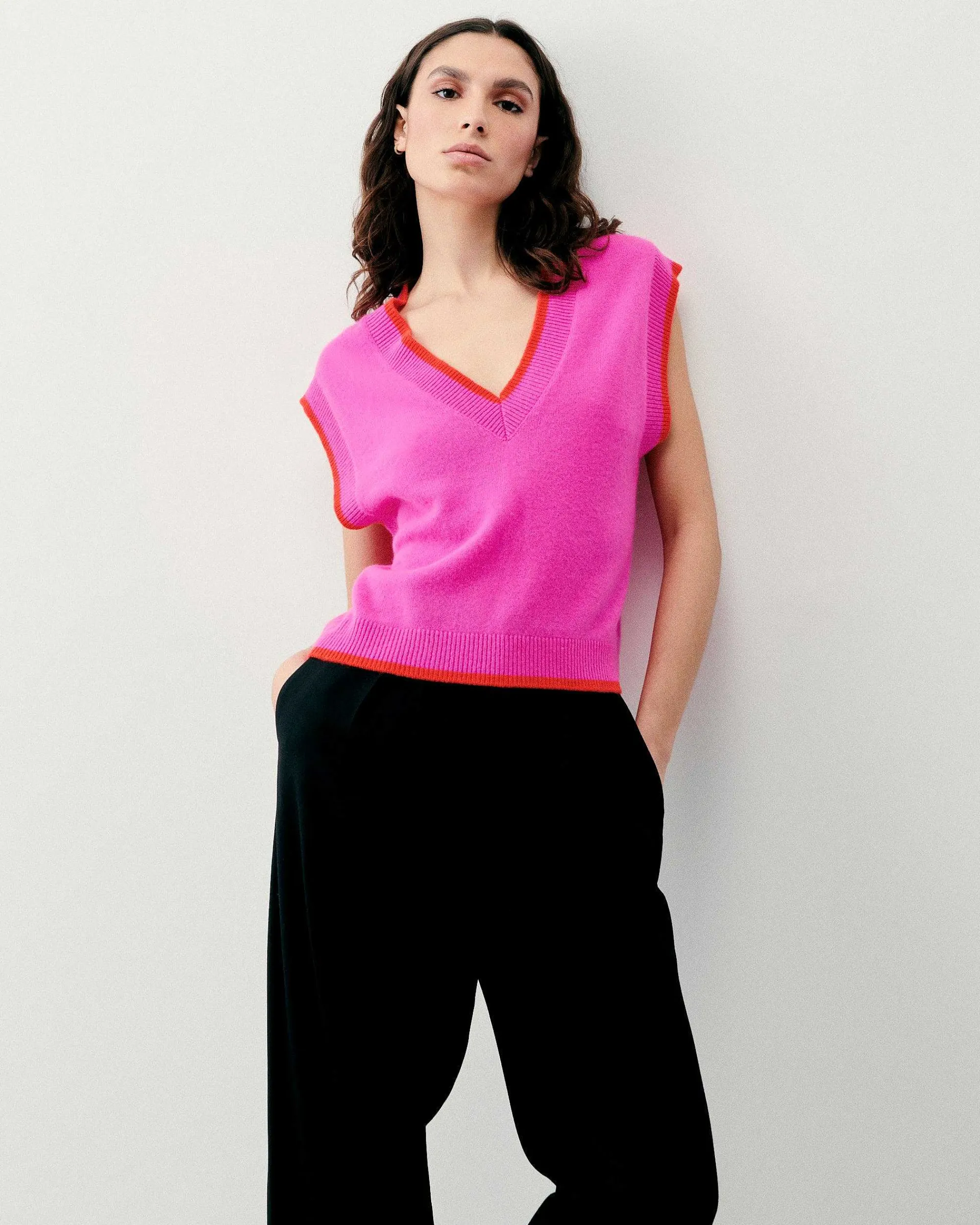 Pull Sans Manche Bicolore*FROM FUTURE