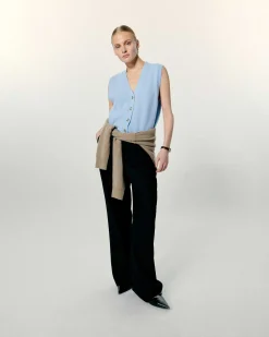 Pull Sans Manche Boutons Bijoux*FROM FUTURE Best