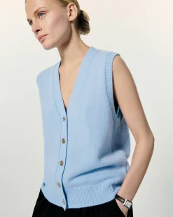 Pull Sans Manche Boutons Bijoux*FROM FUTURE Best