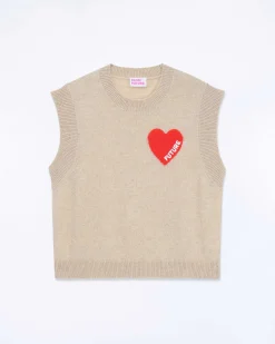 Pull Sans Manche Coeur*FROM FUTURE Hot