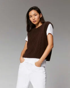 Pull Sans Manche Torsades*FROM FUTURE Outlet