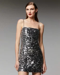 Robe Courte Bretelle A Sequins*FROM FUTURE Hot