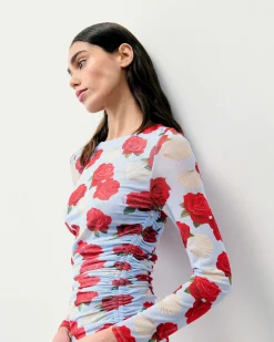 Robe Courte Manche Longue Mesh*FROM FUTURE Clearance