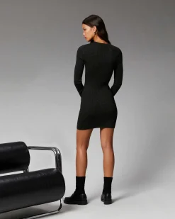 Robe Courte Manche Longue Metallise*FROM FUTURE Hot