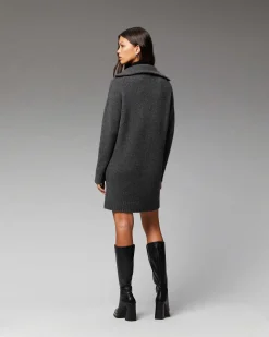 Robe Courte Manche Longue Col Camionneur*FROM FUTURE New