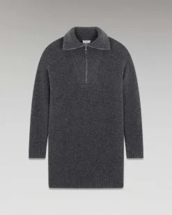 Robe Courte Manche Longue Col Camionneur*FROM FUTURE New