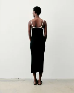 Robe Longue Bretelle Bicolore*FROM FUTURE